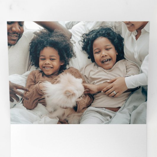 Geometric Holiday Cheer Dreifach Gefaltete Urlaubskarte (Innen Erste Seite)