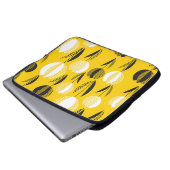 Geometric Holland Tulip Blume Pattern Laptopschutzhülle (Vorne Knopf)