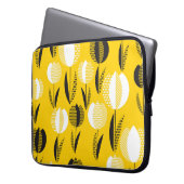 Geometric Holland Tulip Blume Pattern Laptopschutzhülle (Vorderseite Links)