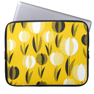 Geometric Holland Tulip Blume Pattern Laptopschutzhülle