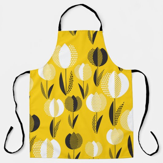 Geometric Holland Tulip Blume Pattern Schürze (Vorderseite)