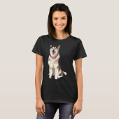 Geometric Husky T-Shirt (Vorne ganz)