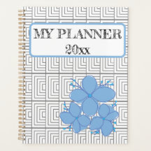 Geometric Illusion Blue Blume Planner