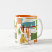 Geometric Imperial Beach Tasse (VorderseiteRechts)