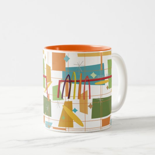 Geometric Imperial Beach Tasse (VorderseiteRechts)