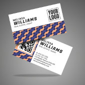 Geometric Interlocking Pattern Real Estate  Visitenkarte