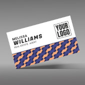 Geometric Interlocking Pattern Real Estate  Visitenkarte