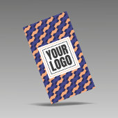 Geometric Interlocking Pattern Vertical  Visitenkarte
