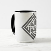 Geometric Islamic Calligraphy Art Tasse (Vorderseite Links)