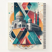 Geometric Islamic Mosque Art with Abstract Shapes Notizblock (Rückseite)