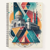Geometric Islamic Mosque Art with Abstract Shapes Notizblock (Vorderseite)