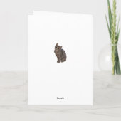 Geometric Kitten Happy Birthday Card Karte (Rückseite)