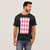 Geometric Large Harlequin Pattern Baker Miller Pin T-Shirt (Vorne ganz)