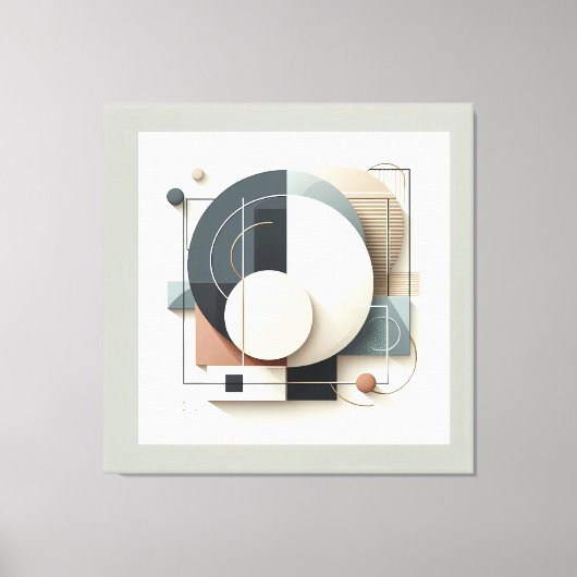 Geometric Layered Harmony Leinwanddruck (Vorderseite)