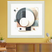 Geometric Layered Harmony Leinwanddruck (Insitu (Wohnzimmer))