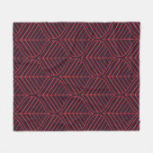 Geometric leaves seamless pattern. Abstract textur Fleecedecke (Vorderseite (Horizontal))