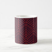 Geometric leaves seamless pattern. Abstract textur Kaffeetasse (Mittel)