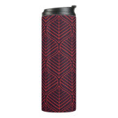 Geometric leaves seamless pattern. Abstract textur Thermosbecher (Nach links gedreht)