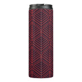 Geometric leaves seamless pattern. Abstract textur Thermosbecher (Rückseite)