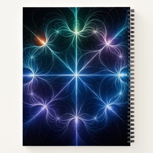 Geometric Light Spiral Notebook Notizblock (Rückseite)