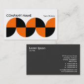 Geometric Long Horizontal v014 Visitenkarte (Vorne/Hinten)