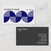 Geometric Long Horizontal v016 Visitenkarte (Vorne/Hinten)