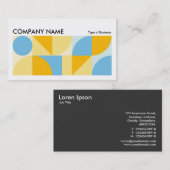 Geometric Long Horizontal v02 Visitenkarte (Vorne/Hinten)