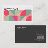 Geometric Long Horizontal v04 Visitenkarte (Vorne/Hinten)