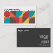 Geometric Long Horizontal v05 Visitenkarte (Vorne/Hinten)