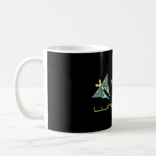 Geometric Luna Moth Kaffeetasse (Links)