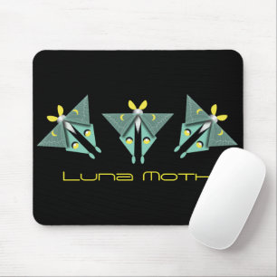 Geometric Luna Moth Mousepad