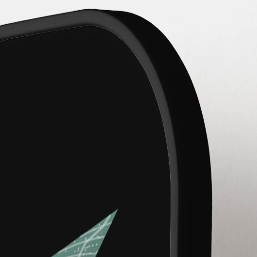 Geometric Luna Moth Pickleball Schläger (Linke Seite)