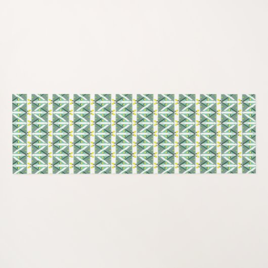 Geometric Luna Moth Yogamatte (Rückseite (Horizontal))