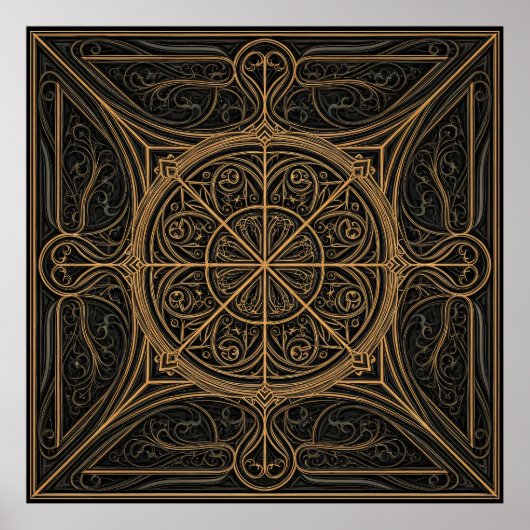 Geometric Luxury Poster (Vorne)