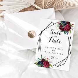 Geometric Luxury Whimsical Boho Save the Date Postkarte