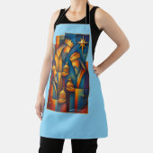 Geometric Magi - Three Wise Men Christmas Star Art Schürze (InSitu)