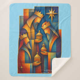 Geometric Magi - Three Wise Men Christmas Star Art Sherpadecke