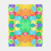 Geometric Magical abstract color art Fleecedecke (Vorderseite)