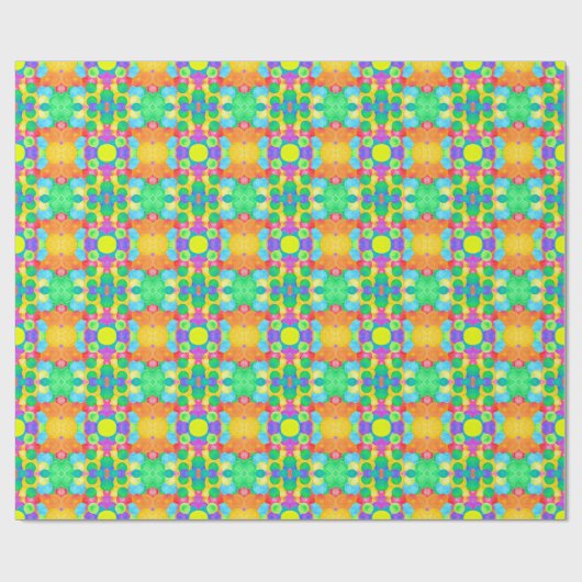Geometric Magical abstract color art Geschenkpapier (Flach)