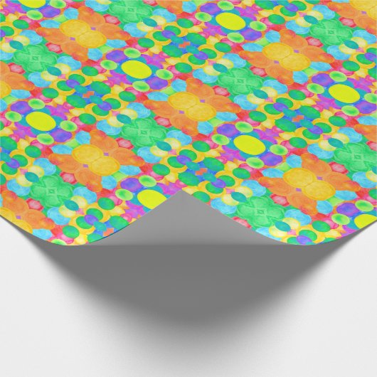 Geometric Magical abstract color art Geschenkpapier (Ecke)