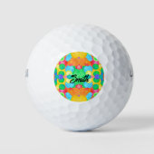 Geometric Magical abstract color art Golfball (Vorderseite)