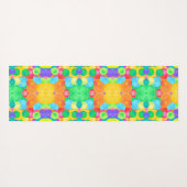 Geometric Magical abstract color art Yogamatte (Rückseite (Horizontal))