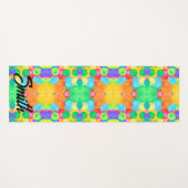Geometric Magical abstract color art Yogamatte (Vorderseite (Horizontal))