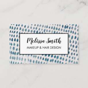 Geometric Makeup Artist Hair Salon Business Card Visitenkarte