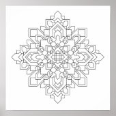 Geometric Mandala #2 Poster (Vorne)