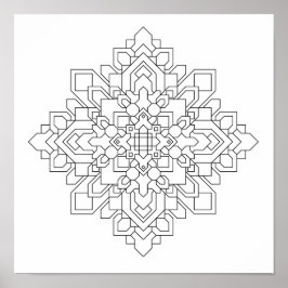 Geometric Mandala #2 Poster