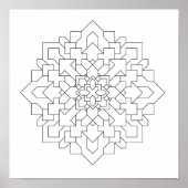 Geometric Mandala #3 Poster (Vorne)