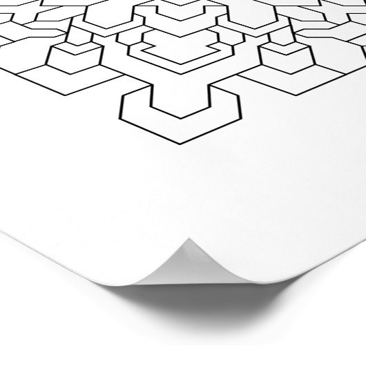 Geometric Mandala #4 Poster (Ecke)