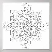 Geometric Mandala #4 Poster (Vorne)