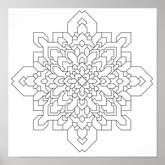 Geometric Mandala #4 Poster (Vorne)